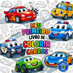 Livro de Colorir de Carros para Crianças – 10 Veículos Fáceis para Imprimir | PDF Infantil Divertido